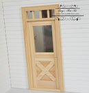 Clerance Sale 1:12 Dollhouse Crossbuck Door AZ CL76012