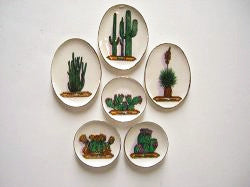 1:12 Dollhouse Miniature Cactus Dishes Plates BB CDD136