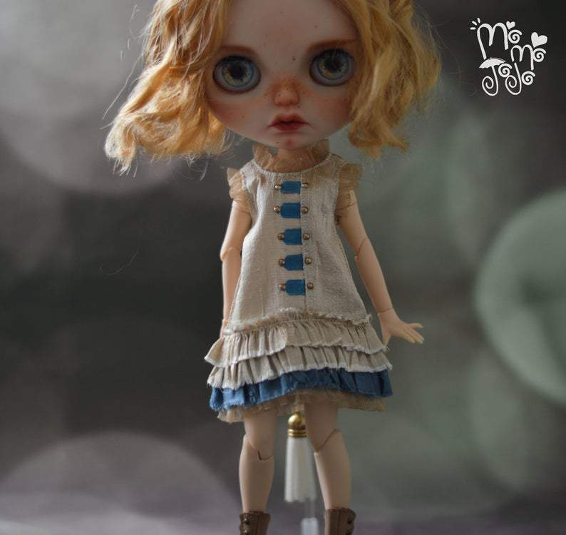 Shabby Chic Antique Dress for Blythe Doll  MJA88