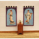 1:12 Grecian Musician Dollhouse Needlepoint Wall-hanging Kit JGD 4019