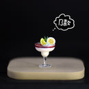 1:12 Dollhouse Miniature Ice Cream In Glass B24