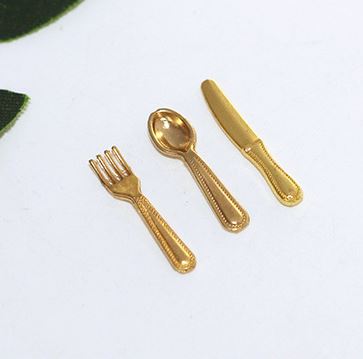 1:12 Silverware Gold Set H84-B