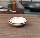 1:12 Dollhouse Miniature Ceramic Bowl Red/ Miniature Cookware H41-C