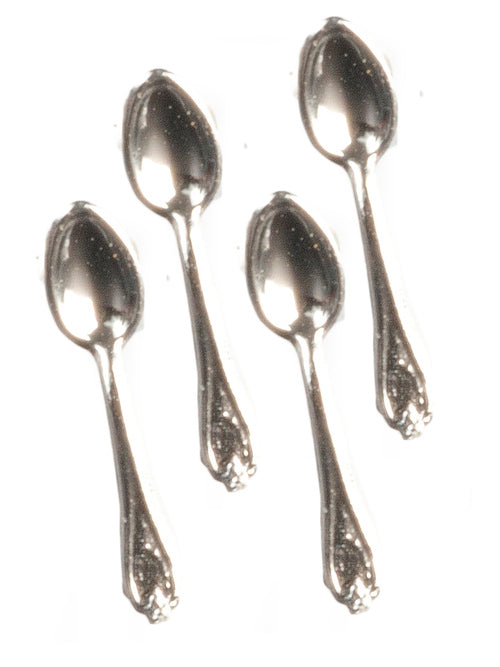 1:12 Dollhouse Miniature Set of 4 Teaspoons AZ CB0131