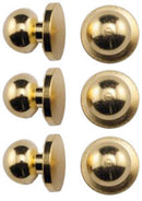 1:12 Dollhouse Miniature Door Knobs/Brass/6 AZ CL05607