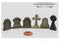 1:12 Dollhouse Miniatures Tombstones / Dollhouse Halloween (6 pieces) AZ T8607