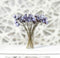 1:12 Dollhouse Miniature Lavender Flowers in Glass Vase F18-K