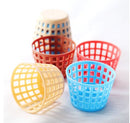 1:12 Dollhouse Miniature Plastic Basket ( 4 PC) C163