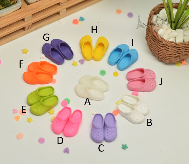 Miniature Shoes Single Color/ Doll Shoes OB11/Blythe/Barbie SMA SHOE001