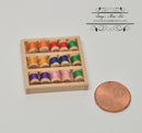 1:12 Dollhouse Miniature Sewing Thread Spools in Rack A150