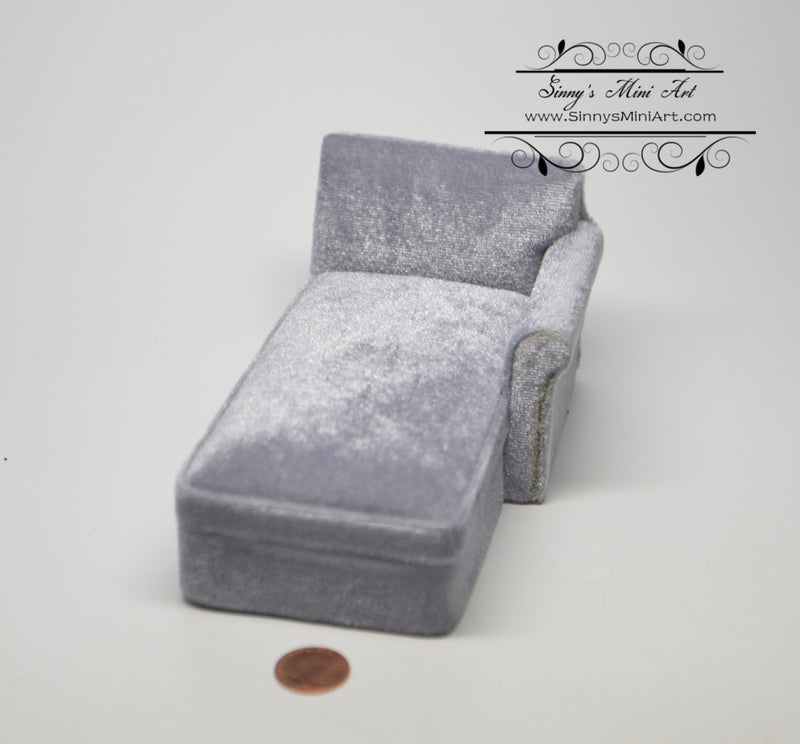 1:12 Dollhouse Miniature Sec. Sofa Chaise/Arm/ Left Miniature Furniture AZ T6763