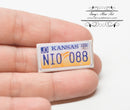 1:12 Dollhouse Miniature Kansas License Plate BD L116