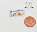 1:12 Dollhouse Miniature Kansas License Plate BD L116
