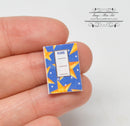 1:12 Dollhouse Miniature Notebook Blue with Stars DMUK O52