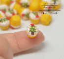 2 PC 1:12 Dollhouse Miniature Christmas Tree Cupcakes/ Miniature Cakes HMN 916