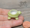 1:12 Dollhouse Miniature Ceramic Turtle Planter BD B289