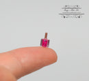 1:12 Dollhouse Miniature Nail Varnish in Glass Bottle Hot Pink DMUK HD54