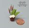 1:12 Dollhouse Miniature Cattail Arrangement in Pot BD A1019