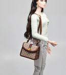 1:6 Doll Handbag Brown/Doll Purse Poppy Parker FR2 Barbie MJ C74-Brown