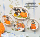 1:12 1:6 Dollhouse Miniature Tray with Pumpkins BB CDD318