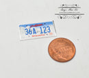1:12 Dollhouse Miniature South Dakota License Plate BD L141