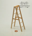 1:12 Dollhouse Miniature Wood Ladder TGADM B007