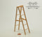 1:12 Dollhouse Miniature Wood Ladder TGADM B007