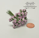 1:12 Dollhouse Miniature 8 mm 24 PC Rosebuds /Flowers DI 3