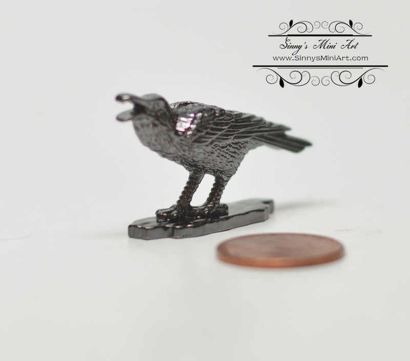 1:12 Dollhouse Miniature Crow-Cawing BD MF031