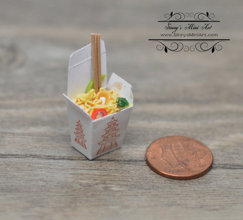 1:12 Dollhouse Miniature Chow Mein Chinese Takeout BD F227