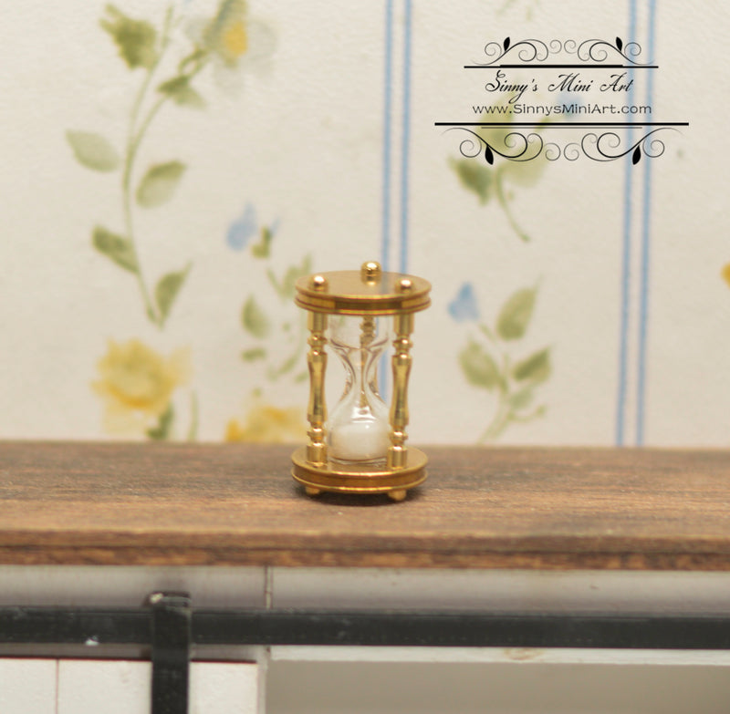 1:12 Brass Hourglass/ Home Décor AZ S8516