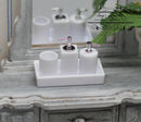 Dollhouse Miniature Bathroom Shampoo Set D207-White