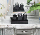 Dollhouse Miniature Bathroom Shampoo Set- Black D207