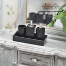 Dollhouse Miniature Bathroom Shampoo Set- Black D207