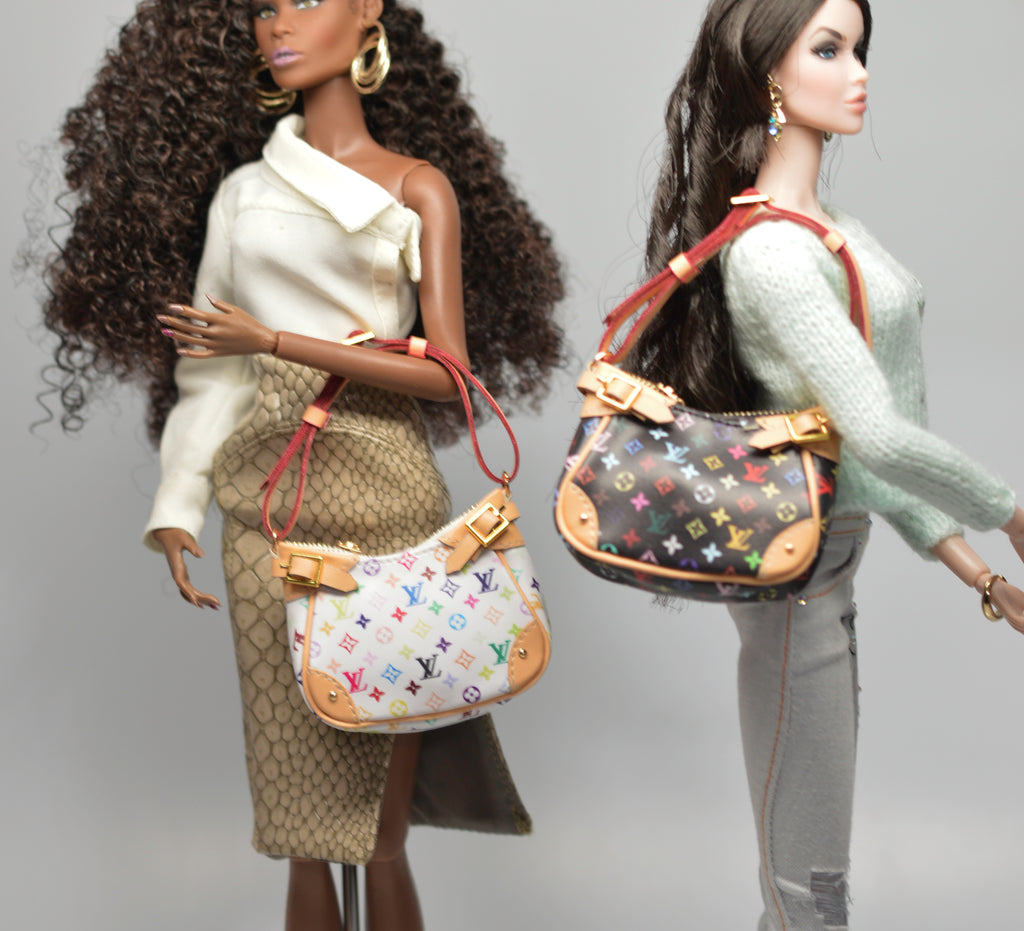 1/6 Scale LV Handbag Doll Purse Barbie Poppy Parker Silkstone BJD Miniature