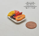 1:12 Dollhouse Miniature Cut Fruit on Platter BD F031