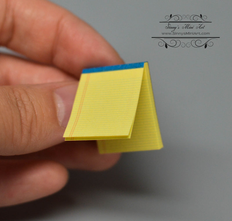 1:12 Dollhouse Miniature Tablet Yellow/ Miniature School HRM 56101Y