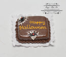 1:12 Dollhouse Miniature Happy Halloween Cobweb Sheet Cake BD K2310