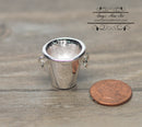 1:12 Dollhouse Miniature Silver Plated Champagne Bucket BD J077