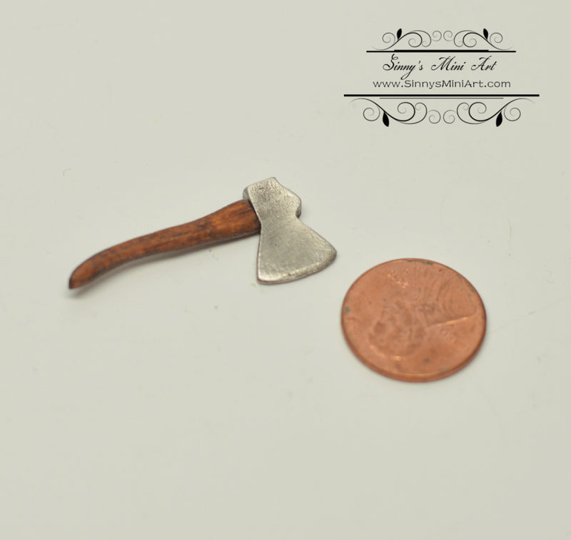 1:12 Dollhouse Miniature Felling Hatchet MWC 757