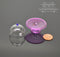 1:12 Miniature Lavender Glass Cake Plate with Top BD HB243-B