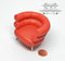 Clearance 1:12 Dollhouse Miniature Barrel Chair Red/ Miniature Furniture AZ S8008R