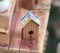 1: 12 Dollhouse Miniature Bird House with License Plate Roof- No Stand BD BH014