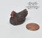 1:12 Dollhouse Miniature Poly Sitting Hen / Miniature Chicken AZ EPMC074