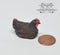 1:12 Dollhouse Miniature Poly Sitting Hen / Miniature Chicken AZ EPMC074