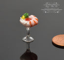 1:12 Dollhouse Miniature Shrimp Cocktail on Ice in Glass BD F018