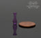 1:24 Dollhouse Miniature Ridged Purple Glass Bud Vase BD HB586