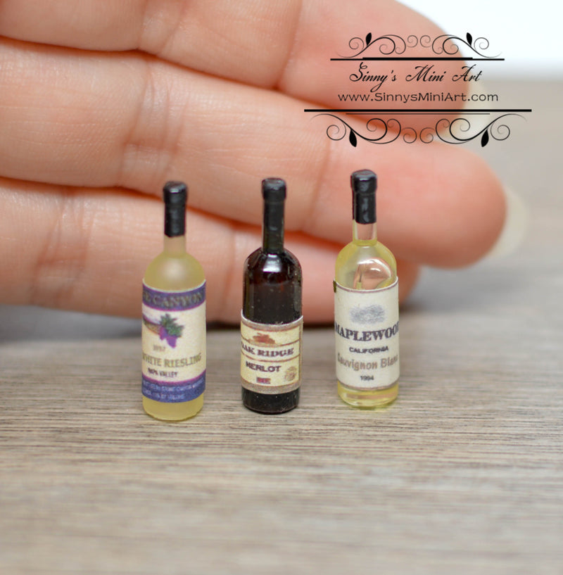 1:12 Dollhouse Miniature Wine Set