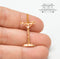 1: 12 Dollhouse Miniature Gold Crucifix / Miniature Decor IM 2513