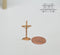 1: 12 Dollhouse Miniature Gold Crucifix / Miniature Decor IM 2513